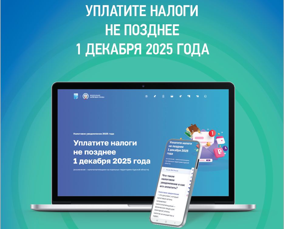 1 ДЕКАБРЯ – ПОСЛЕДНИЙ СРОК УПЛАТЫ НАЛОГОВ.